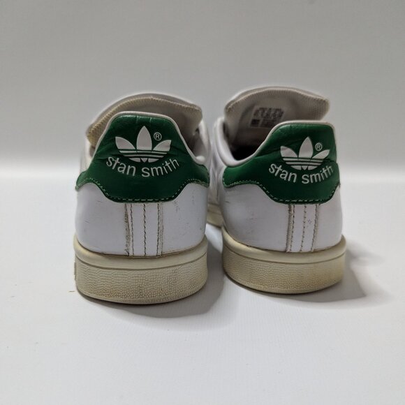 Adidas Stan Smith White/Green Leather Sneakers - Men’s US 6.5 - Picture 5 of 9